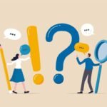 Ilustração de pessoas com ponto de interrogação e exclamação, buscando respostas sobre antecipação de RPV.
